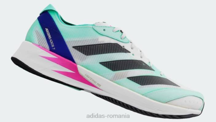 Adidas pantofi mint adizero adios 7 bărbați alb/negru/mentă 2JBN5966