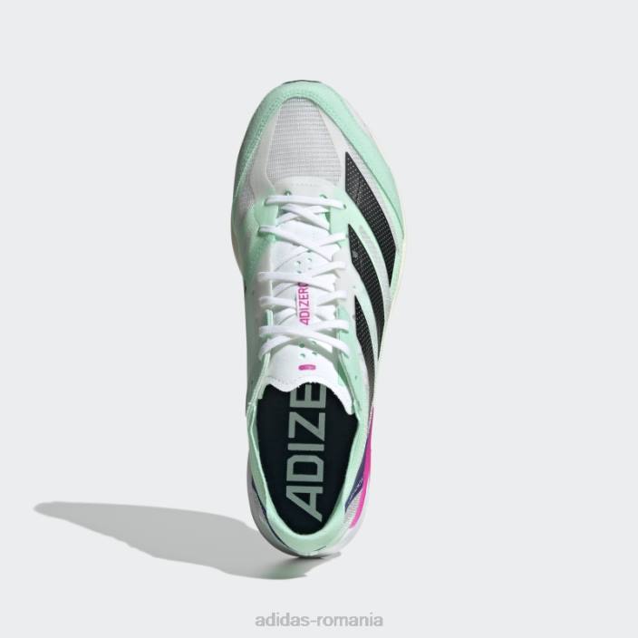 Adidas pantofi mint adizero adios 7 bărbați alb/negru/mentă 2JBN5966