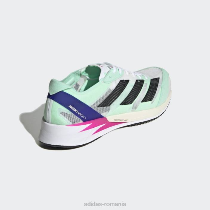 Adidas pantofi mint adizero adios 7 bărbați alb/negru/mentă 2JBN5966