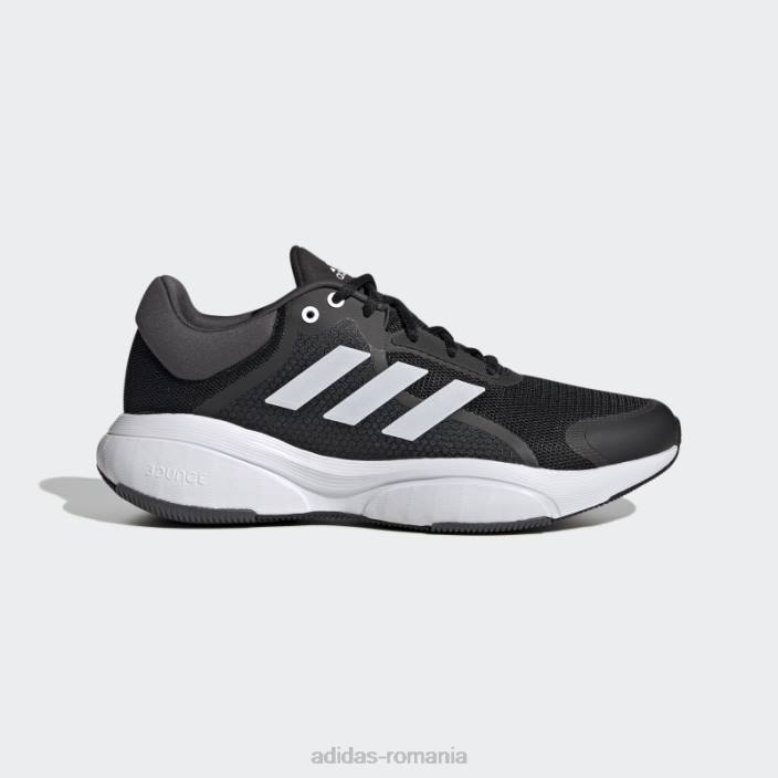Adidas pantofi negri de răspuns adidas bărbați negru/alb/gri 2JBN12693