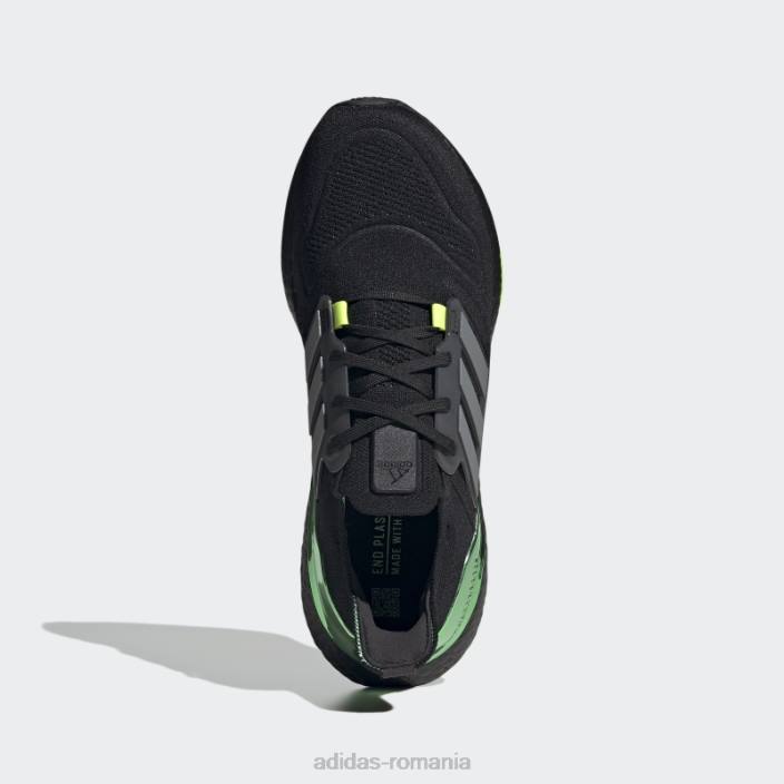 Adidas pantofi negri ultraboost 22 bărbați negru/fier metalic/verde 2JBN4469