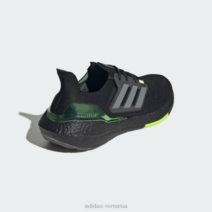 Adidas pantofi negri ultraboost 22 bărbați negru/fier metalic/verde 2JBN4469