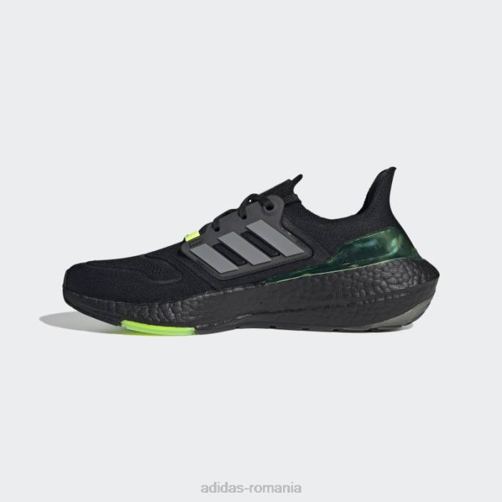 Adidas pantofi negri ultraboost 22 bărbați negru/fier metalic/verde 2JBN4469