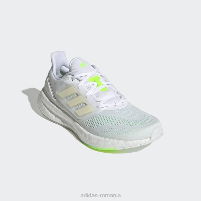 Adidas pantofi pureboost 22 beam green fashion bărbați alb/grinda verde 2JBN627