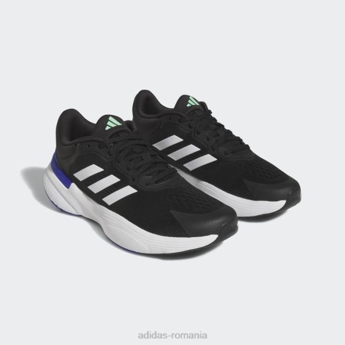 Adidas pantofi response super 3.0 negri bărbați negru/alb/mentă 2JBN146