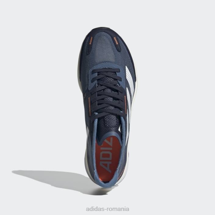 Adidas pantofi steel adizero boston 11 bărbați otel/alb/portocaliu 2JBN4534