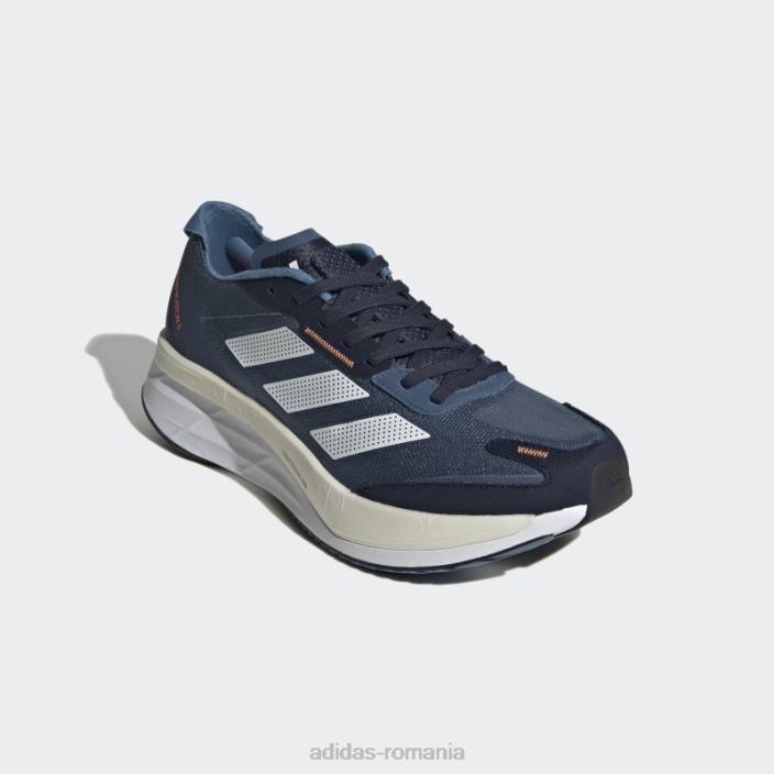 Adidas pantofi steel adizero boston 11 bărbați otel/alb/portocaliu 2JBN4534