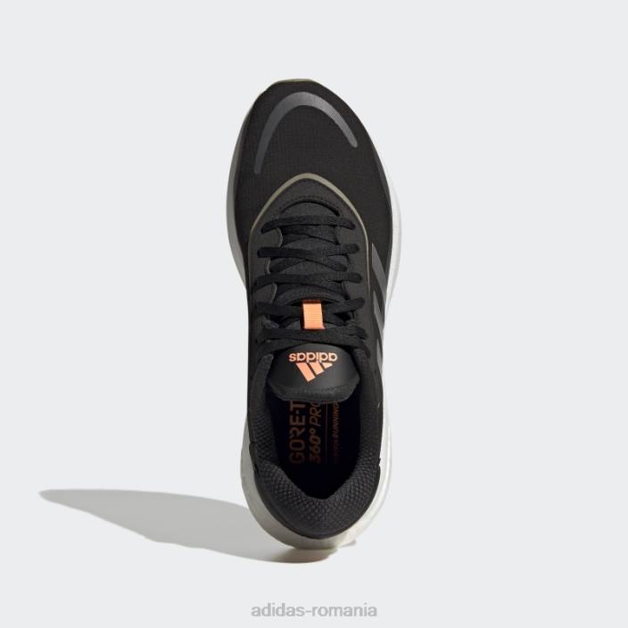 Adidas pantofi supernova gore-tex negri bărbați negru/argintiu/portocaliu fascicul 2JBN12314