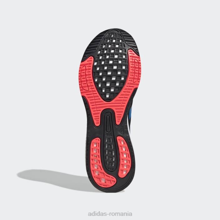 Adidas pantofi turbo supernova+ eleganti bărbați negru/albastru rush/turbo 2JBN542