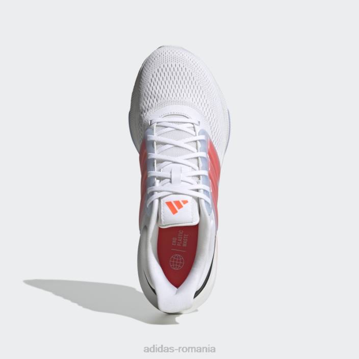 Adidas pantofi ultrabounce albi la modă bărbați alb roșu 2JBN175