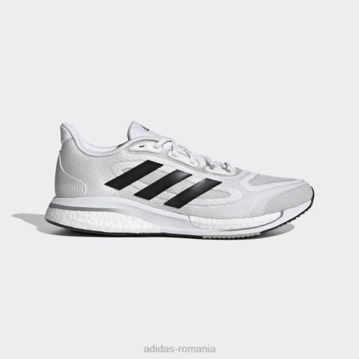 Adidas supernova albă+ pantofi bărbați alb/negru/gri 2JBN12994