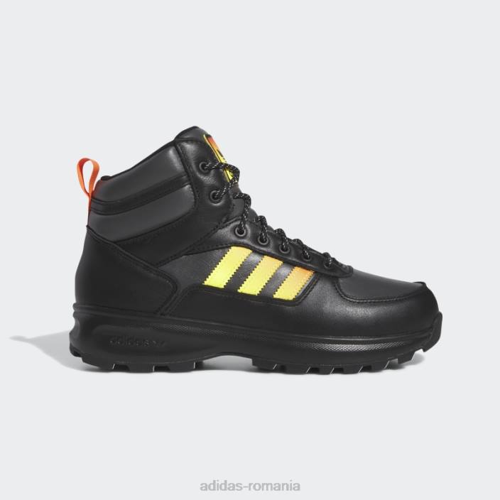 Adidas cizme chasker negre bărbați negru/portocaliu/galben 2JBN20059