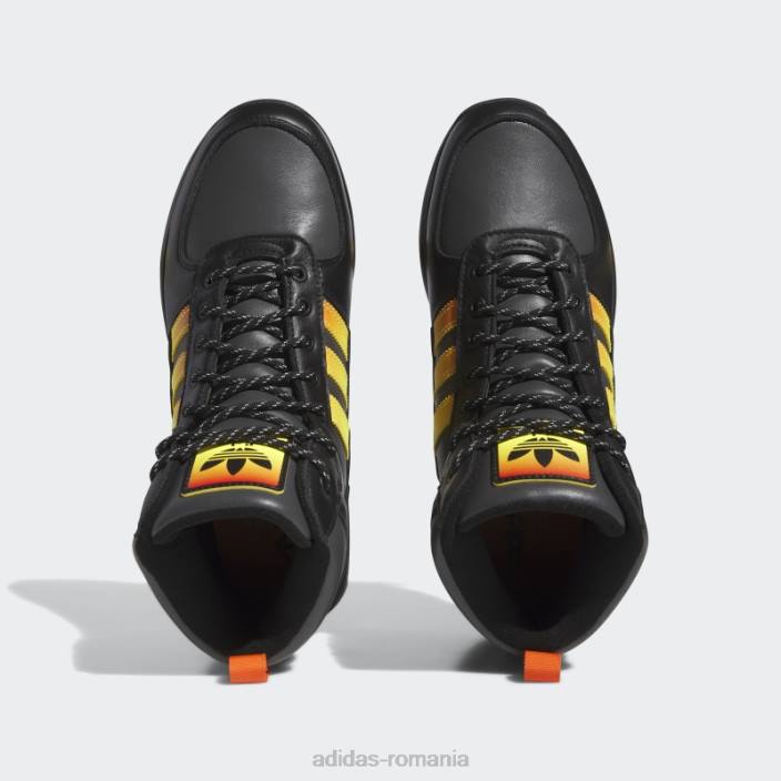 Adidas cizme chasker negre bărbați negru/portocaliu/galben 2JBN20059