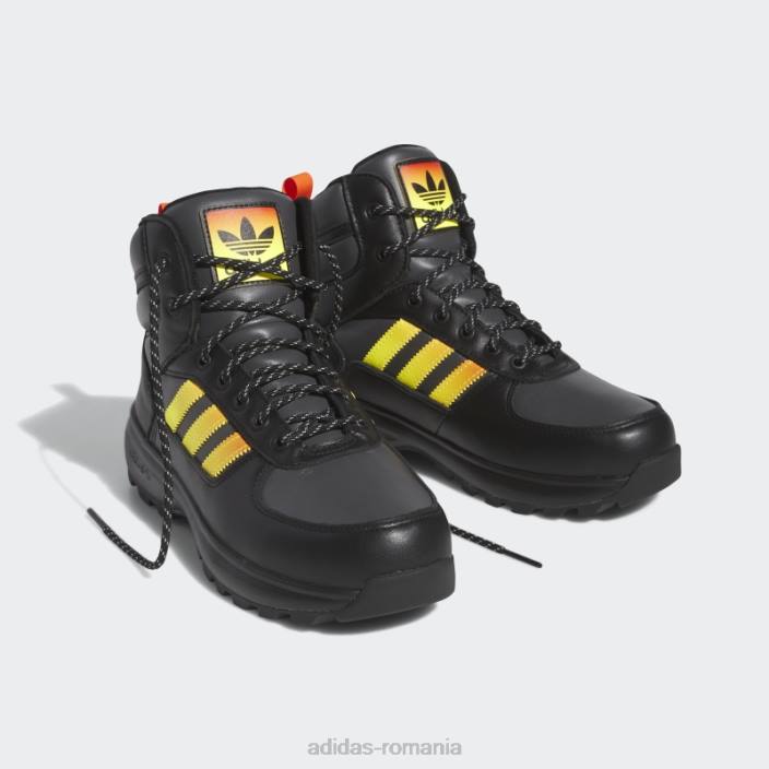 Adidas cizme chasker negre bărbați negru/portocaliu/galben 2JBN20059