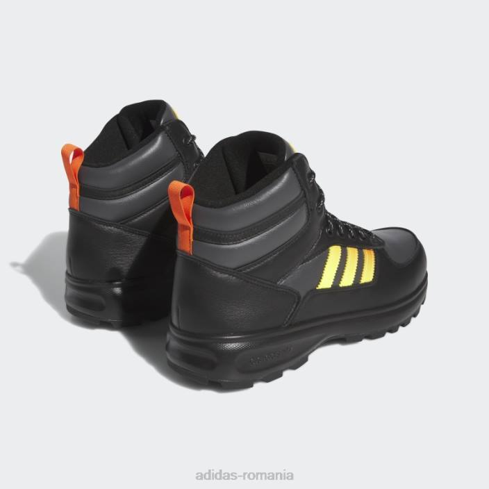 Adidas cizme chasker negre bărbați negru/portocaliu/galben 2JBN20059
