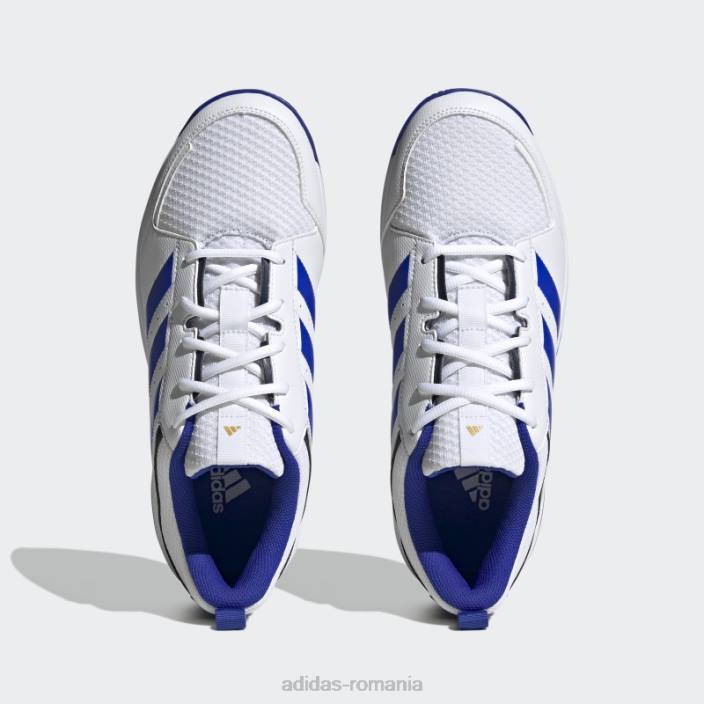 Adidas ligra 7 pantofi indoor alb bărbați alb/albastru/bleumarin 2JBN12559