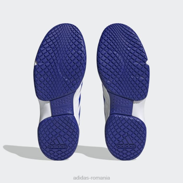 Adidas ligra 7 pantofi indoor alb bărbați alb/albastru/bleumarin 2JBN12559