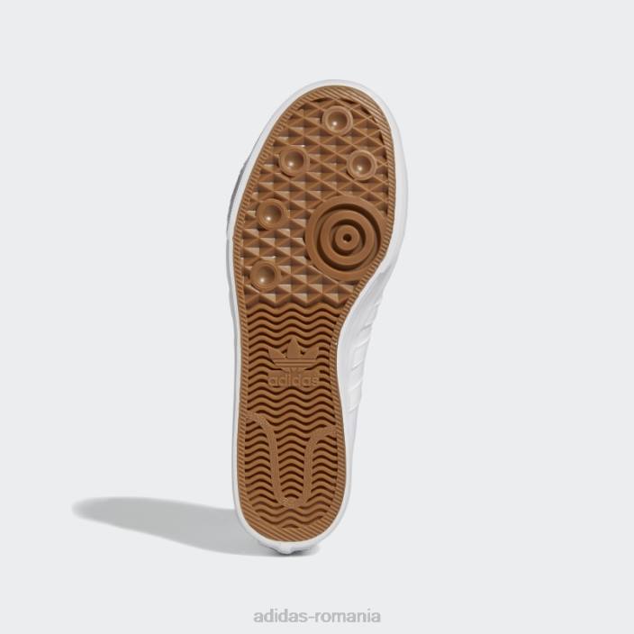 Adidas nizza hi adv pantofi albi bărbați pasăre albă/albastru 2JBN20090