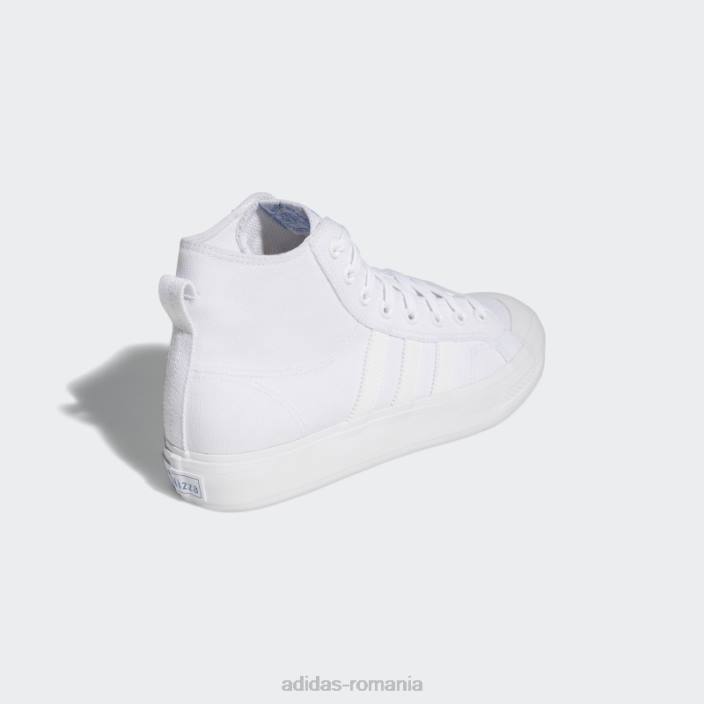 Adidas nizza hi adv pantofi albi bărbați pasăre albă/albastru 2JBN20090