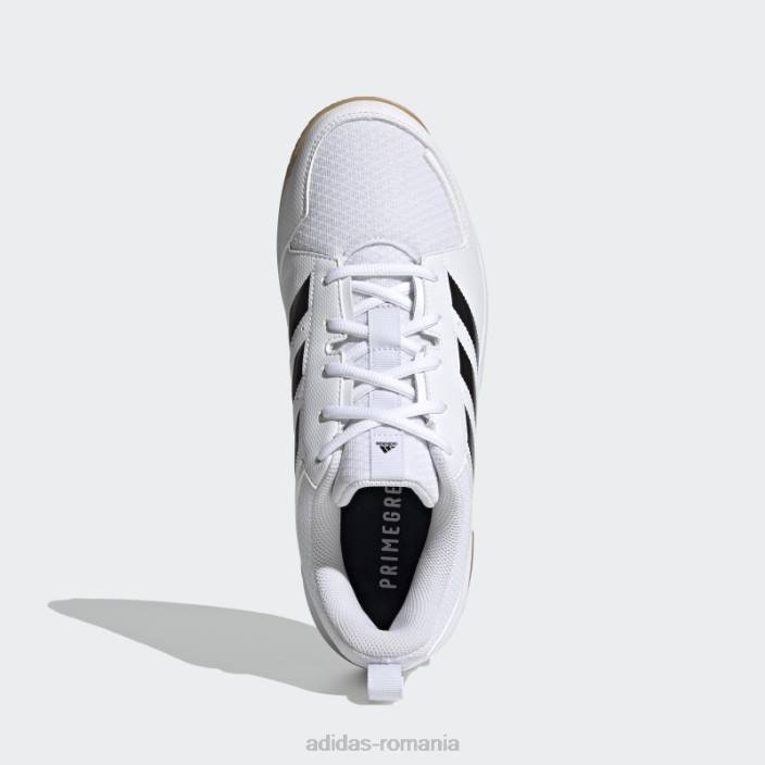 Adidas pantofi indoor ligra 7 alb bărbați alb negru 2JBN12533