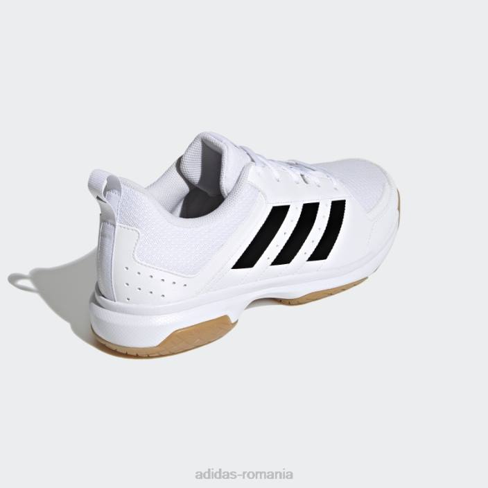 Adidas pantofi indoor ligra 7 alb bărbați alb negru 2JBN12533