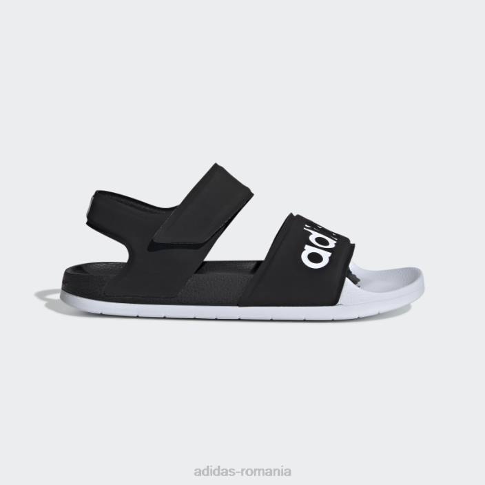 Adidas sandale adilette alb elegant bărbați alb negru 2JBN20062