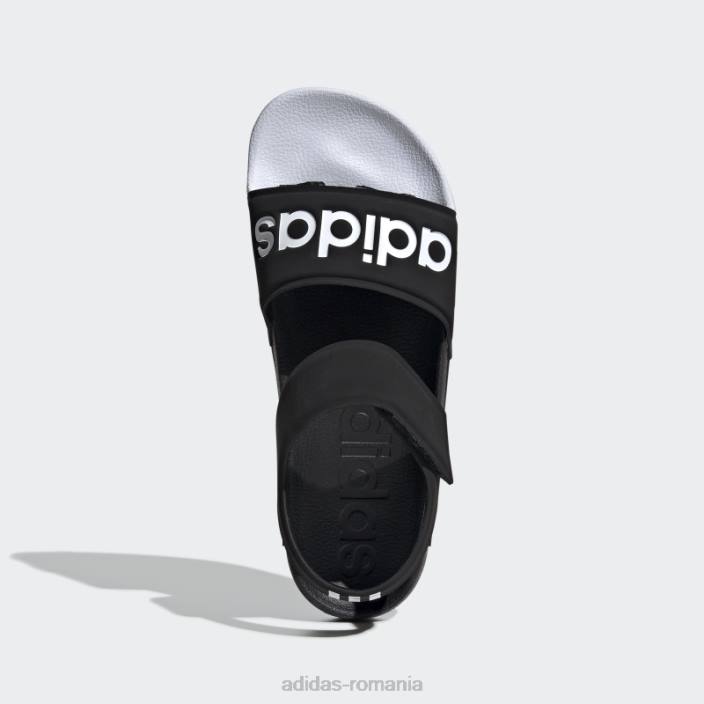 Adidas sandale adilette alb elegant bărbați alb negru 2JBN20062