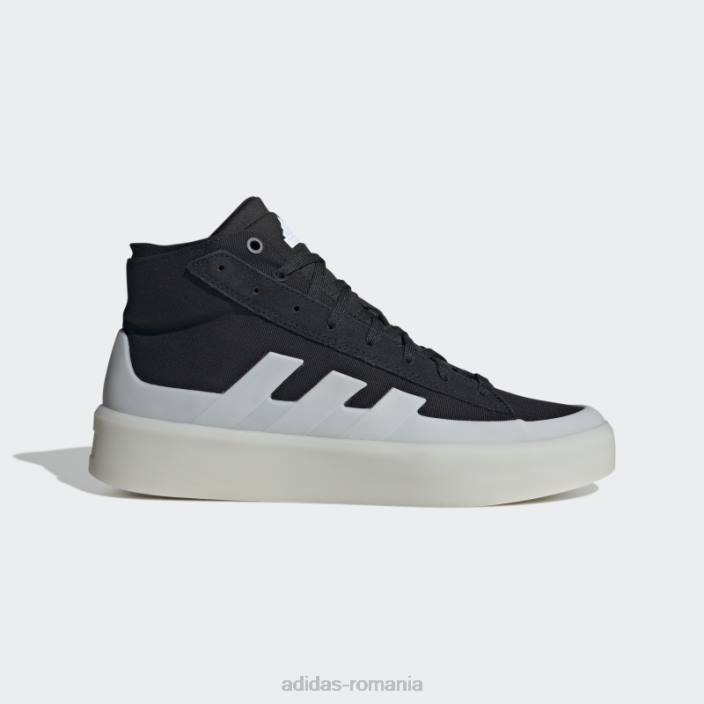 Adidas znsored hi pantofi albi bărbați alb negru 2JBN20091