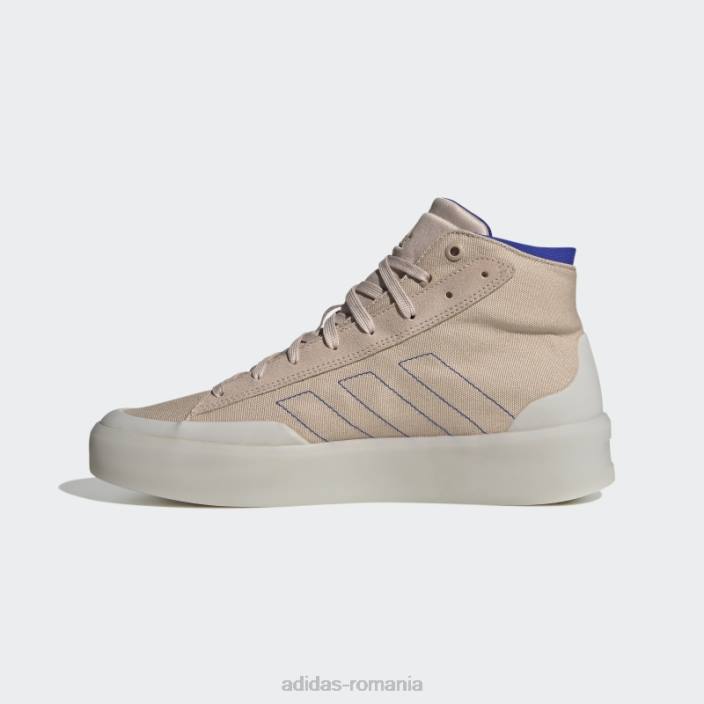 Adidas znsored hi pantofi taupe bărbați taupe/alb/albastru 2JBN20071