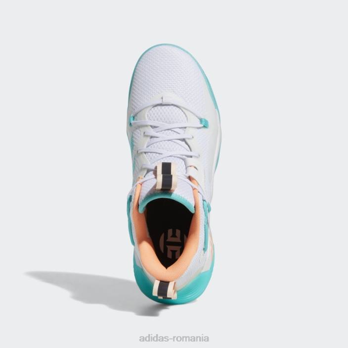 Adidas alb harden stepback 3 pantofi bărbați nuanță alb/portocaliu fascicul/ecru 2JBN12928