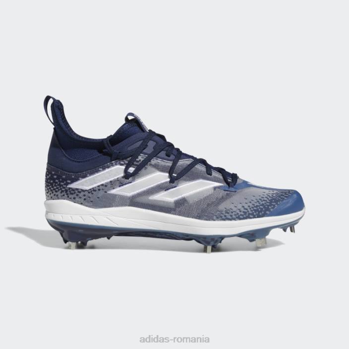 Adidas adizero afterburner nwv cleats bleumarin bărbați bleumarin/alb/otel 2JBN20107