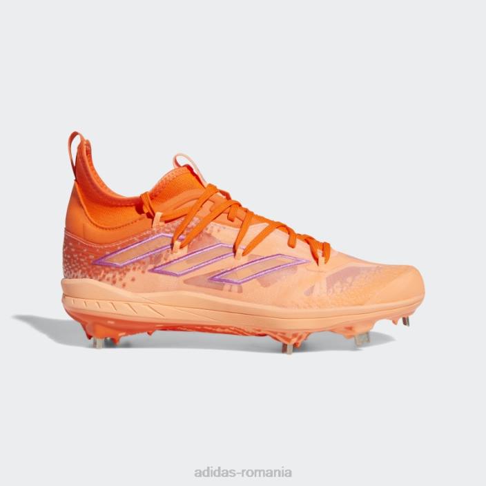 Adidas adizero afterburner nwv cleats portocalii bărbați portocaliu/portocaliu fascicul/liliac 2JBN20114