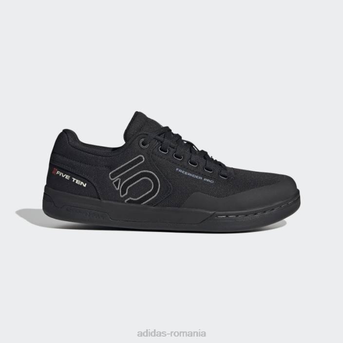 Adidas Five ten freerider pro pantofi de pânză neagră pentru mountain bike bărbați negru/gri/alb 2JBN4251