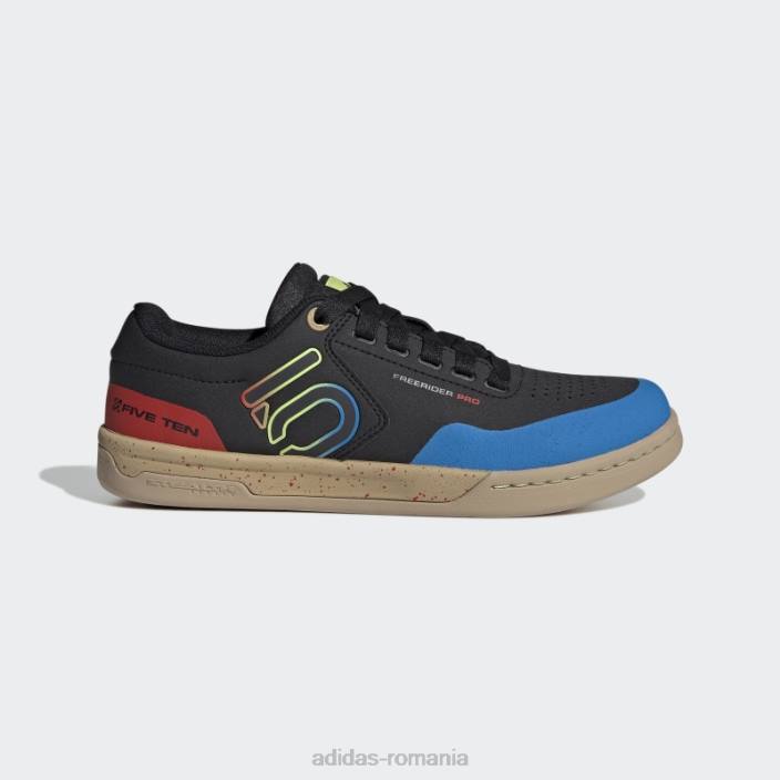 Adidas five ten freerider pro pantofi pentru bicicletă de munte carbon bărbați negru/carbon/alb 2JBN3973