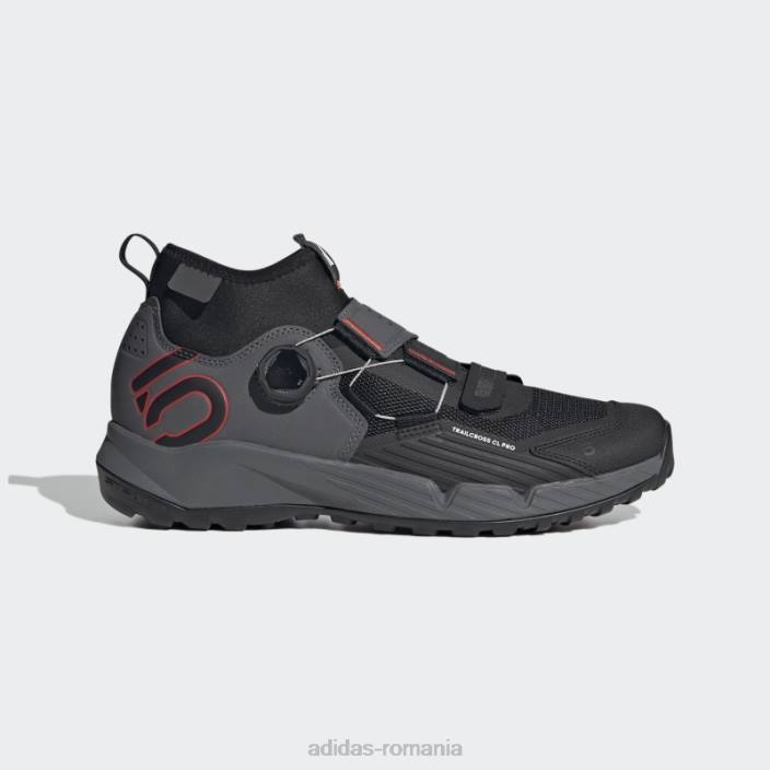 Adidas grey five ten trailcross pro clip-in pantofi mountain bike moda bărbați gri/negru/rosu 2JBN4714
