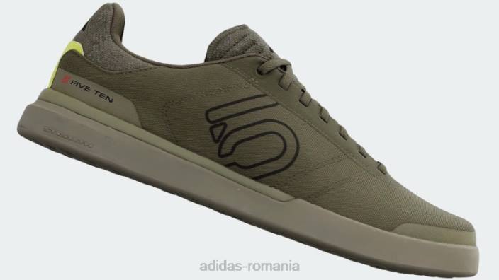 Adidas olive five ten sleuth dlx canvas mountain bike pantofi bărbați măsliniu/negru/verde orbită 2JBN4686