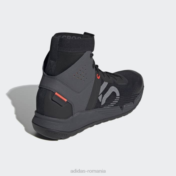 Adidas pantofi negri cinci ten trail cross mid pro mountain bike bărbați negru/gri/rosu 2JBN4709
