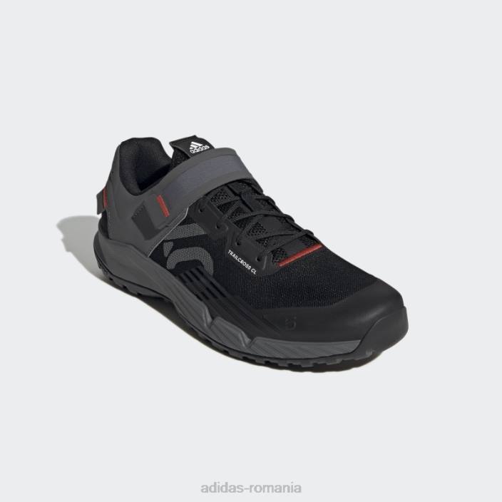 Adidas red five ten trailcross clip-in pantofi mountain bike moda bărbați negru/gri/rosu 2JBN4447