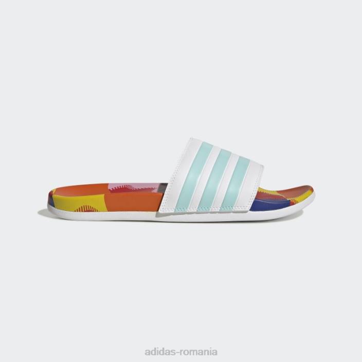 Adidas adilette comfort white bărbați alb/aqua/albastru 2JBN20041