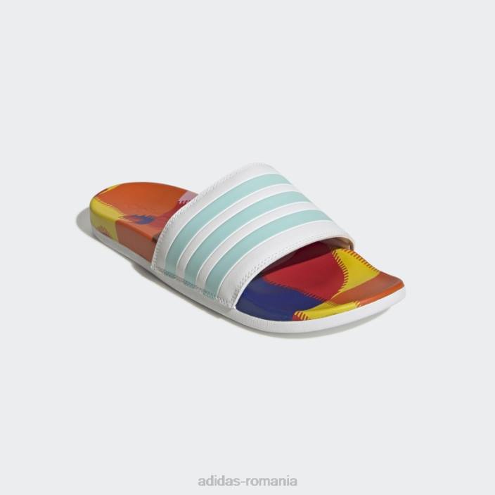 Adidas adilette comfort white bărbați alb/aqua/albastru 2JBN20041