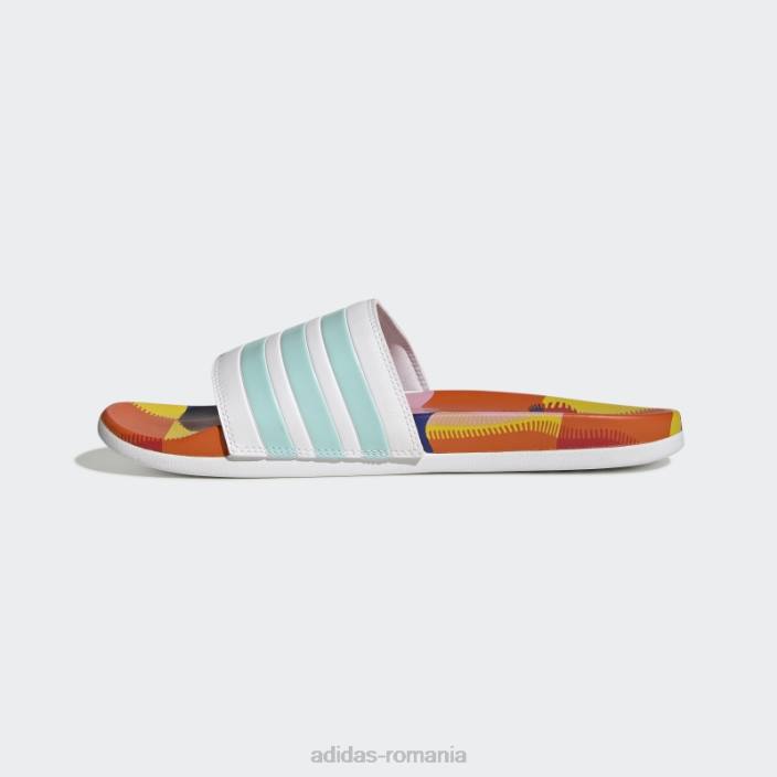 Adidas adilette comfort white bărbați alb/aqua/albastru 2JBN20041
