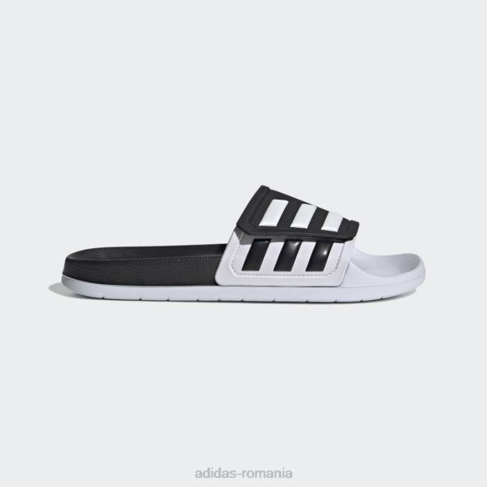 Adidas diapozitive negre adilette tnd bărbați alb negru 2JBN20032