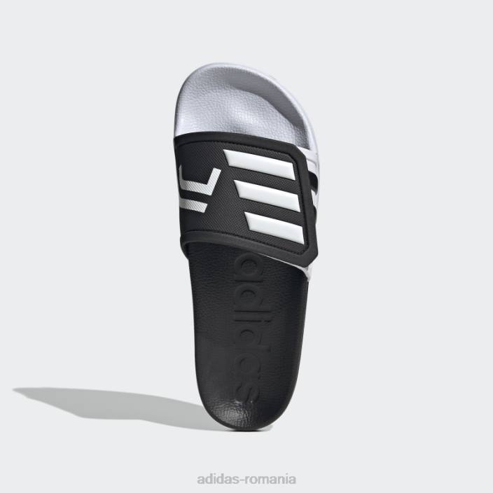 Adidas diapozitive negre adilette tnd bărbați alb negru 2JBN20032