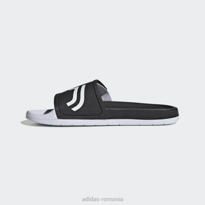 Adidas diapozitive negre adilette tnd bărbați alb negru 2JBN20032