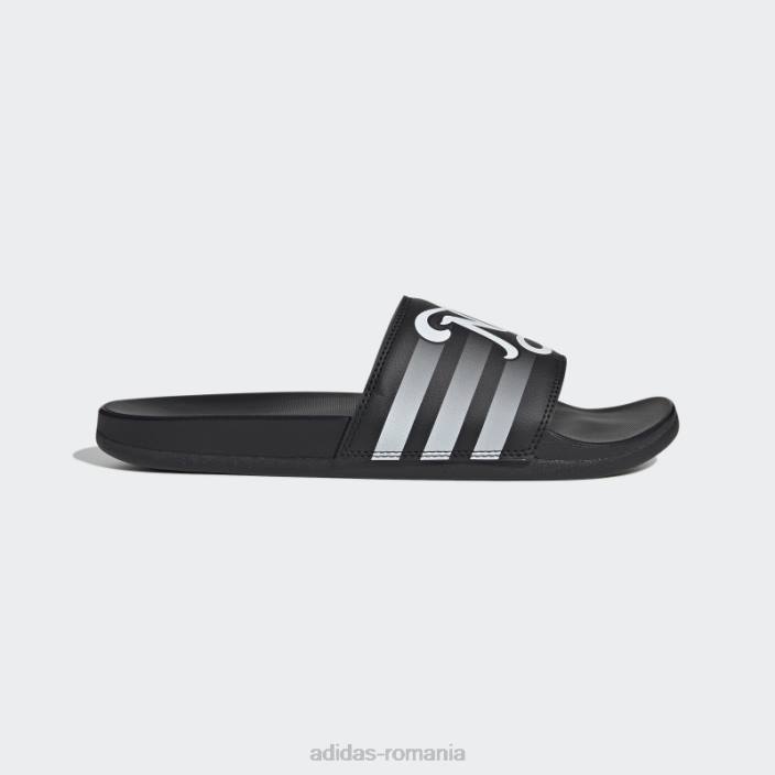 Adidas sandale elegante adilette comfort alb bărbați alb negru 2JBN20043