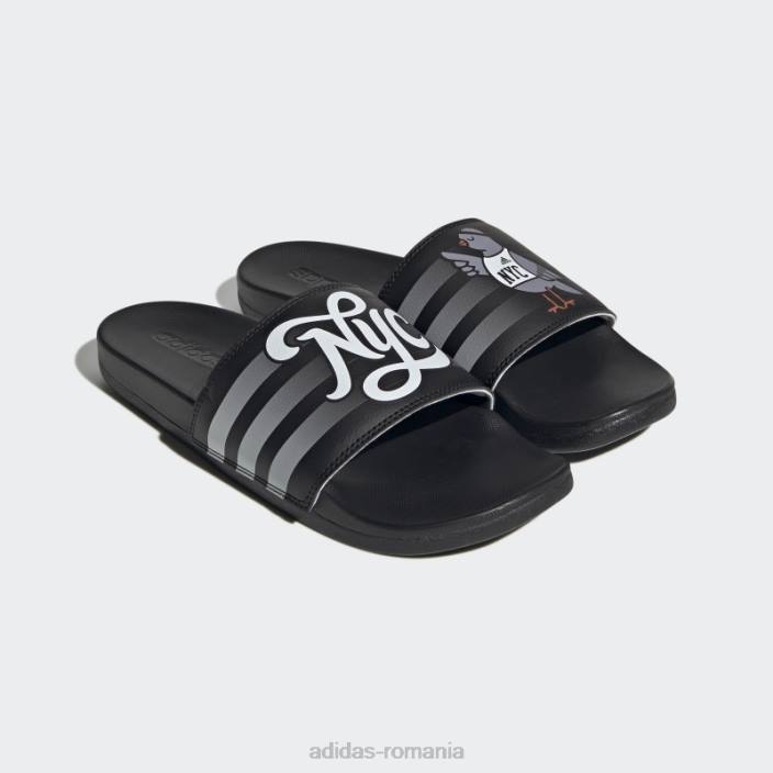 Adidas sandale elegante adilette comfort alb bărbați alb negru 2JBN20043