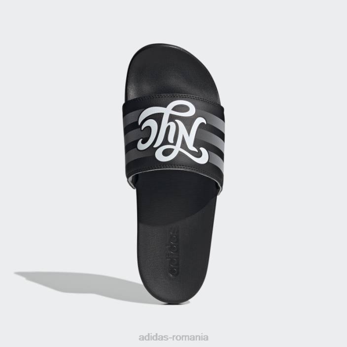 Adidas sandale elegante adilette comfort alb bărbați alb negru 2JBN20043