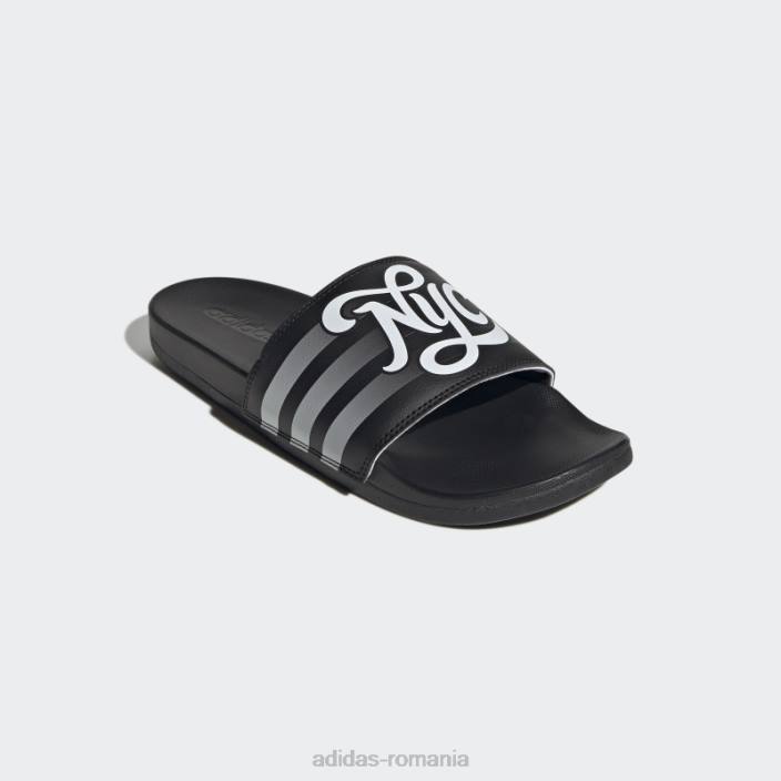 Adidas sandale elegante adilette comfort alb bărbați alb negru 2JBN20043