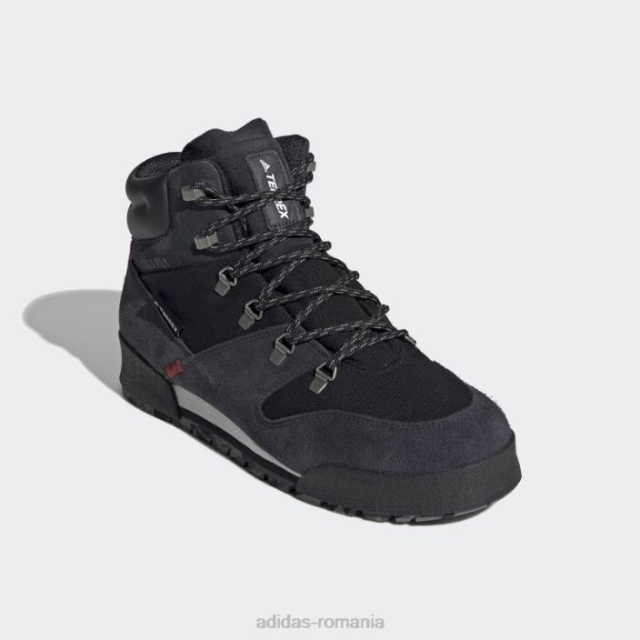 Adidas black terrex snowpitch cold.rdy cizme de drumeție bărbați negru/stacojiu 2JBN20050