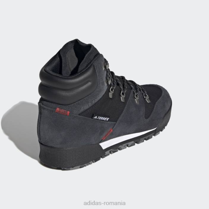 Adidas black terrex snowpitch cold.rdy cizme de drumeție bărbați negru/stacojiu 2JBN20050